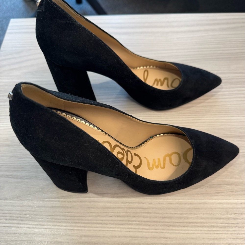 Sam Edelman Black Suede Heels